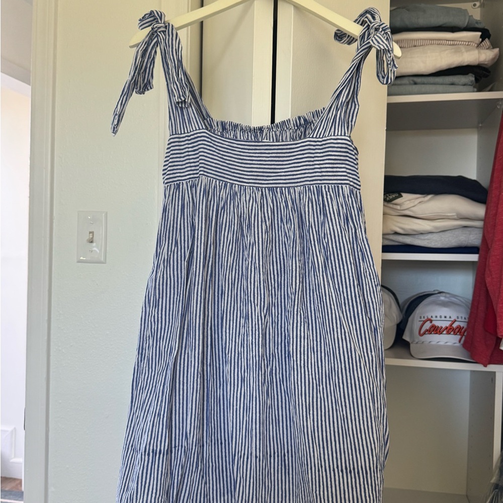 Darling Loungewear Navy and White Striped dress